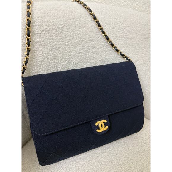 Vintage Chanel shoulder shoulder bag half flap - Picture 3 of 11